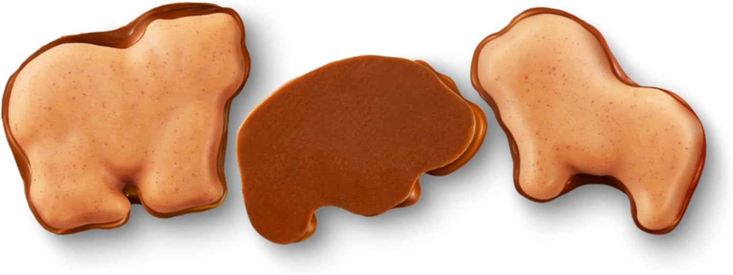 Peanut Butter Chocolate Dipped Animal Crackers, 680g/1.5 lb. Bag