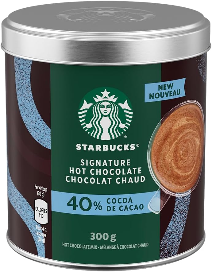 Starbucks Signature Hot Chocolate Mix, 40% Cocoa, 300g/10.5 oz