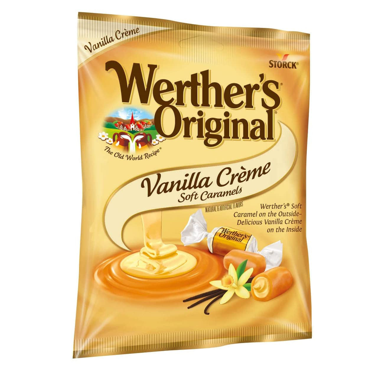 Werther's Original Soft Vanilla Eclair Caramel Candies, 116g/4.1 oz., Bag {Imported from Canada}