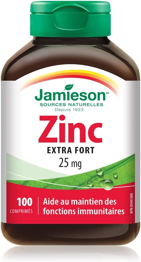 Jamieson Laboratories Zinc 25 Mg {Imported from Canada}