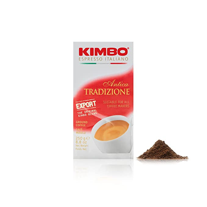 Kimbo Antica Tradizione Espresso Italiano, ground coffee, 250g/8.8 oz. {Imported from Canada}