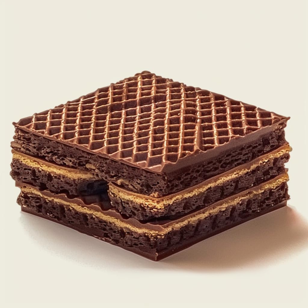 Napolitanke Cocoa & Choco Wafers, 420g, picture of a wafer bar.