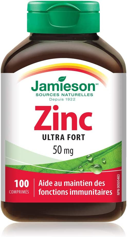 Jamieson Natural Sources Zinc 50 Mg {Imported from Canada}