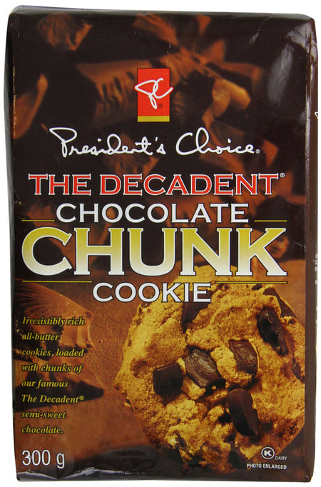 President's Choice The Decadent Chocolate Chunk Cookie, 300g/10.6 oz {Canadian}