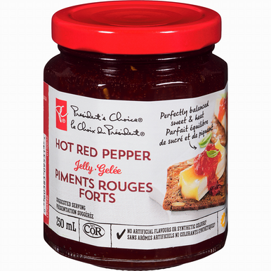 PC Jelly, Hot Red Pepper, 250mL/8.5 oz., {Imported from Canada}