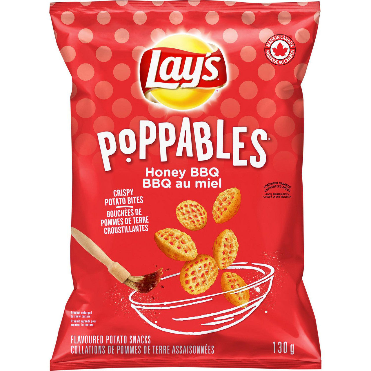 Lay's Poppables Honey BBQ Potato Snacks, 130g/4.6 oz., {Imported from Canada}