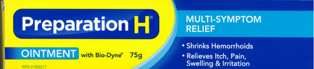 Large 75g Preparation H Ointment Bio-Dyne Multi Symptom Relief Canadian {Imported from Canada}