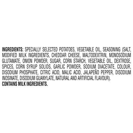 Ruffles Double Crunch Jalapeno Cheddar Potato Chips, 58g/2 oz., {Imported from Canada}