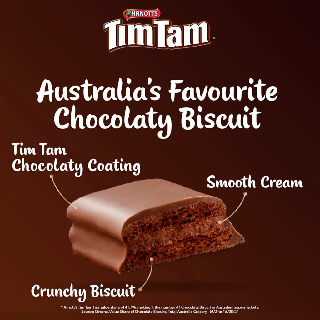 Arnott's Tim Tam Milk Chocolate Biscuits, 175g/6.2oz