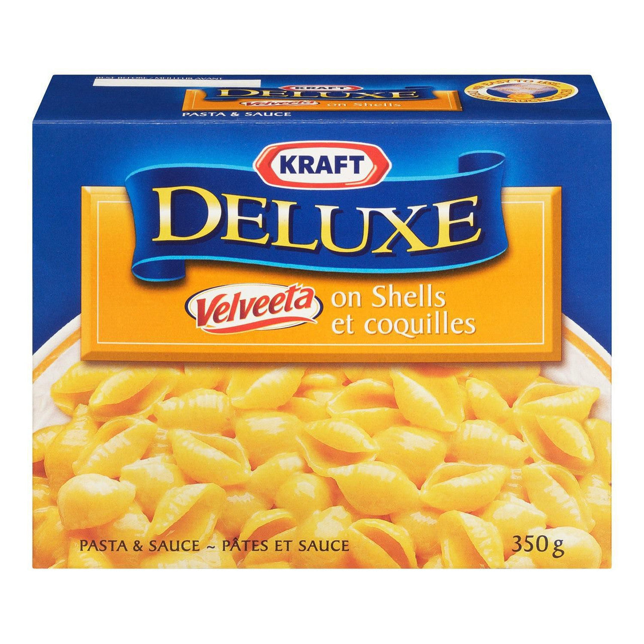 Shell Pasta Box KRAFT Deluxe Velveeta & Shells Pasta Kit 350g/12.3 oz {Imported from C