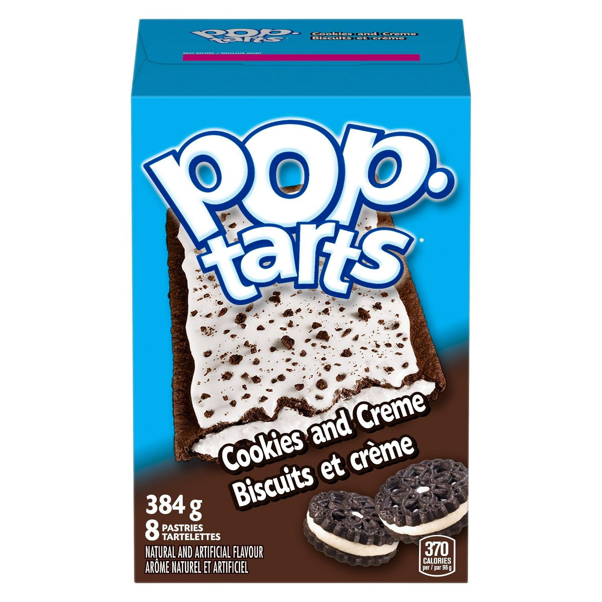 Kellogg's Pop-Tarts, Frosted Cookies and Creme Flavored, 8 pastries, 384g/13.5 oz.
