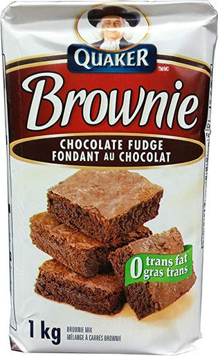 Quaker Chocolate Fudge Brownie Mix, 1 kg, Imported from Canada