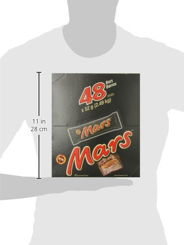 Mars Chocolate Bars - 48pk x 52g - {Imported From Canada}