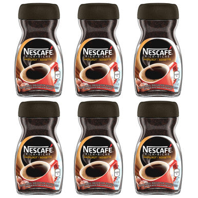 Nescafe Instant Coffee Hazelnut, 100g/3.5oz, 6-Pack, {Imported from Canada}