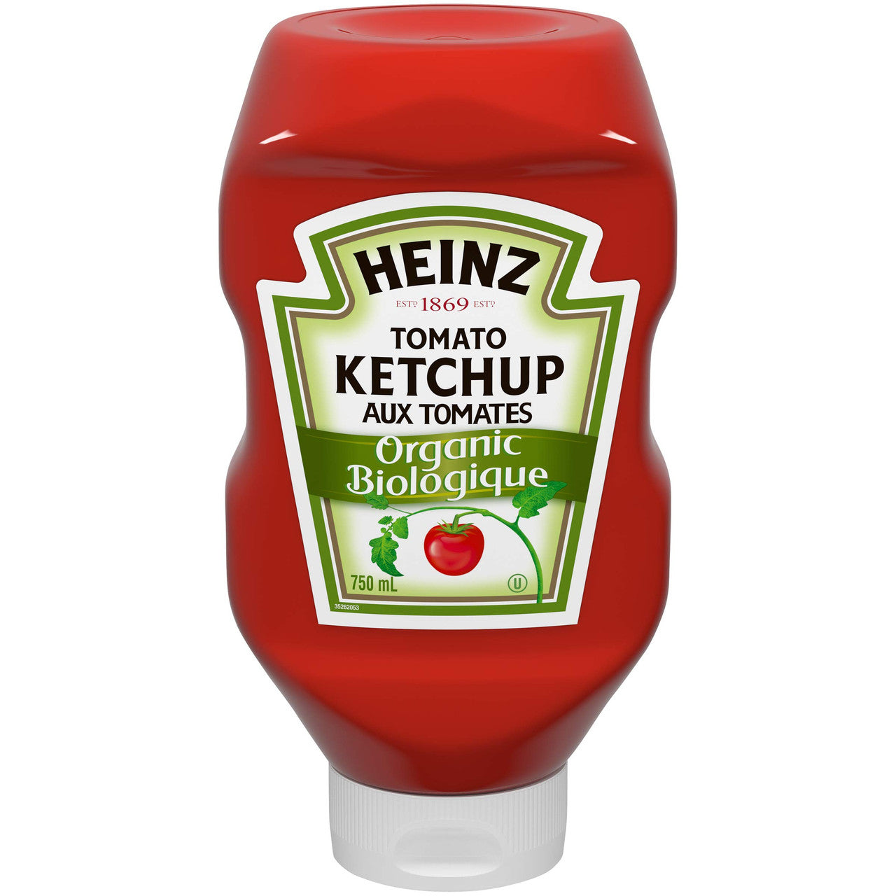 HEINZ Organic Ketchup - Inverted Bottle 750ml/25.4 oz., {Imported from Canada}