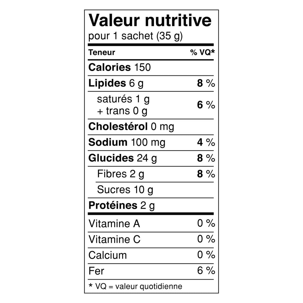 Nature Valley Oatmeal Squares Banana Bread & Dark Chocolate, 5-Count, 175 Gram {Imported from Canada}