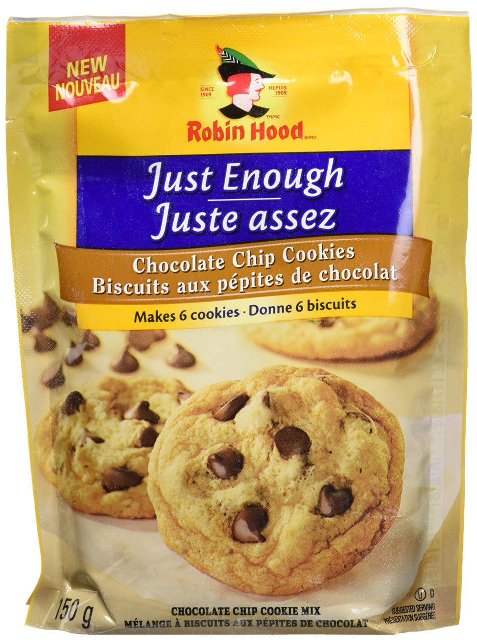 Robin Hood Just Enough Chocolate Chip Cookie Mix 150g/5.3oz, (Imported from Canada)