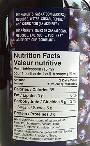 Last Mountain's Blueberry Jam Type Spread 950ml/32oz.(Imported from Canada)