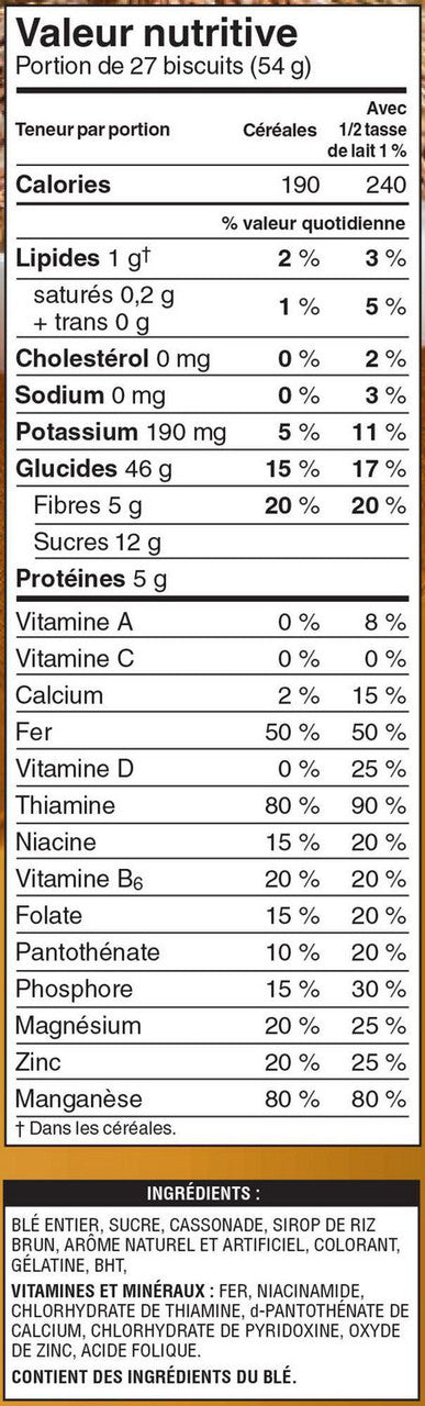 Kellogg's Mini-Wheats Maple Flavour Cereal 500g/17.6oz (Imported from Canada)