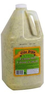 Olde Style Lemon Dill Sauce, 4 litre/1.1 Gallon Jug, {Imported from Canada}