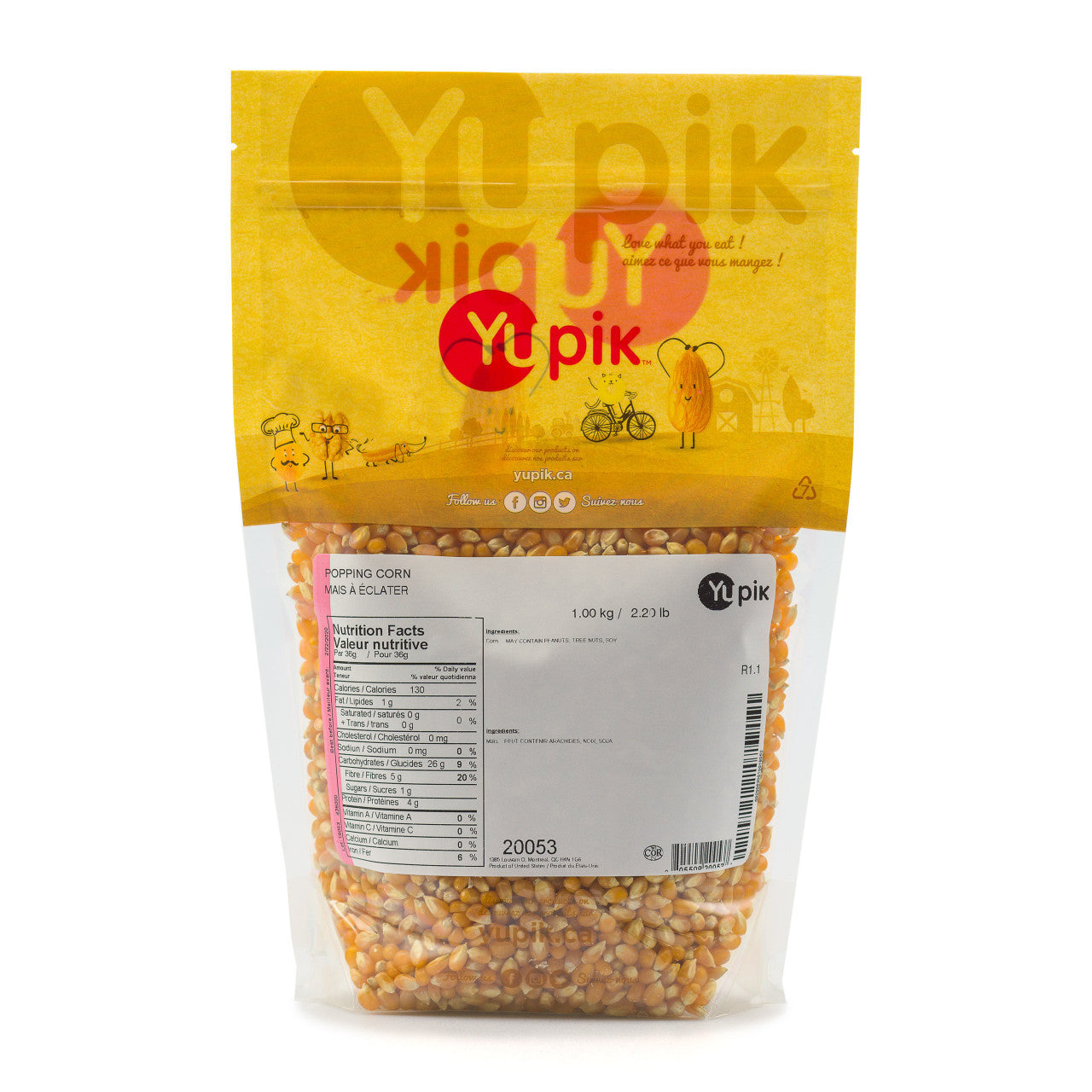 Yupik Popcorn, 1Kg/2.2lbs  {Imported from Canada}