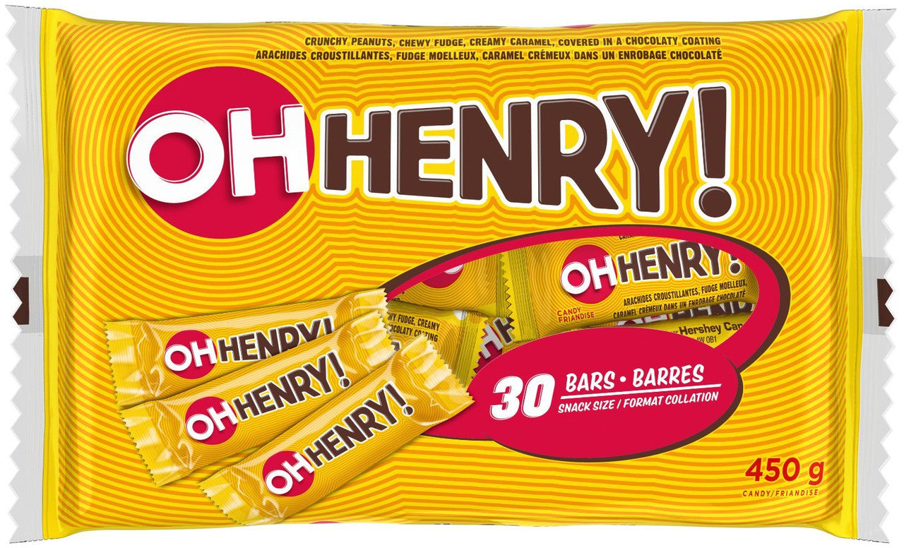 OH HENRY! Halloween Chocolatey Candy Bars, 30ct, 450g {Imported from Canada}