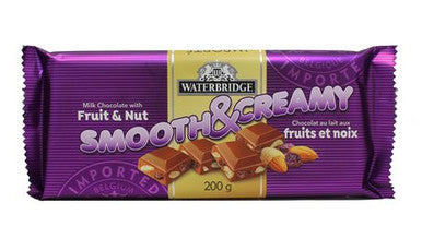 Waterbridge Candy Bar 200g/7.05oz Smooth & Creamy Fruit & Nut {Imported from Canada}
