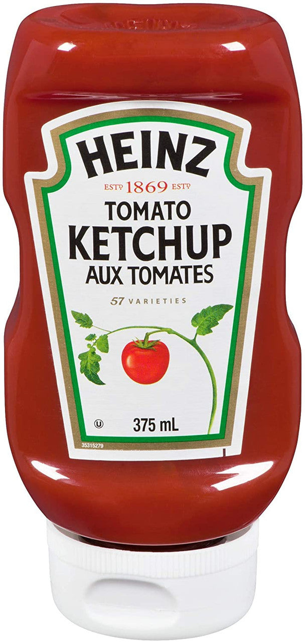 Heinz Tomato Ketchup, (375mL/12.7 fl. oz.), (Pack of 12) {Imported from Canada}