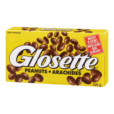 Glosette Chocolate Coating Peanuts (6pk) 105g/pk, {Imported from Canada}