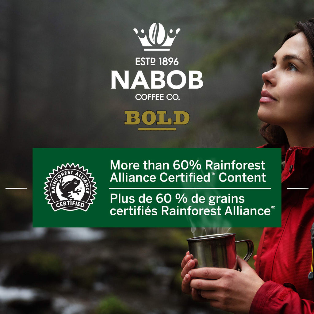 NABOB Full City Dark Coffee, 1800g 3.97lbs(6pk) {Imported from Canada}