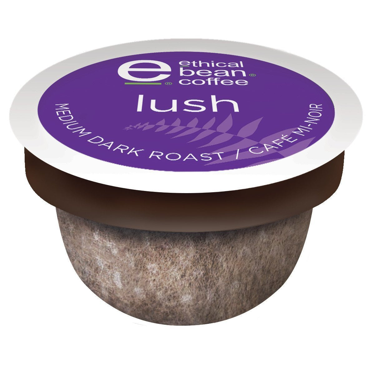 ETHICAL BEAN Lush Medium Dark Roast Coffee, 132g/4.7 oz., 12ct Box {Imported from Canada}