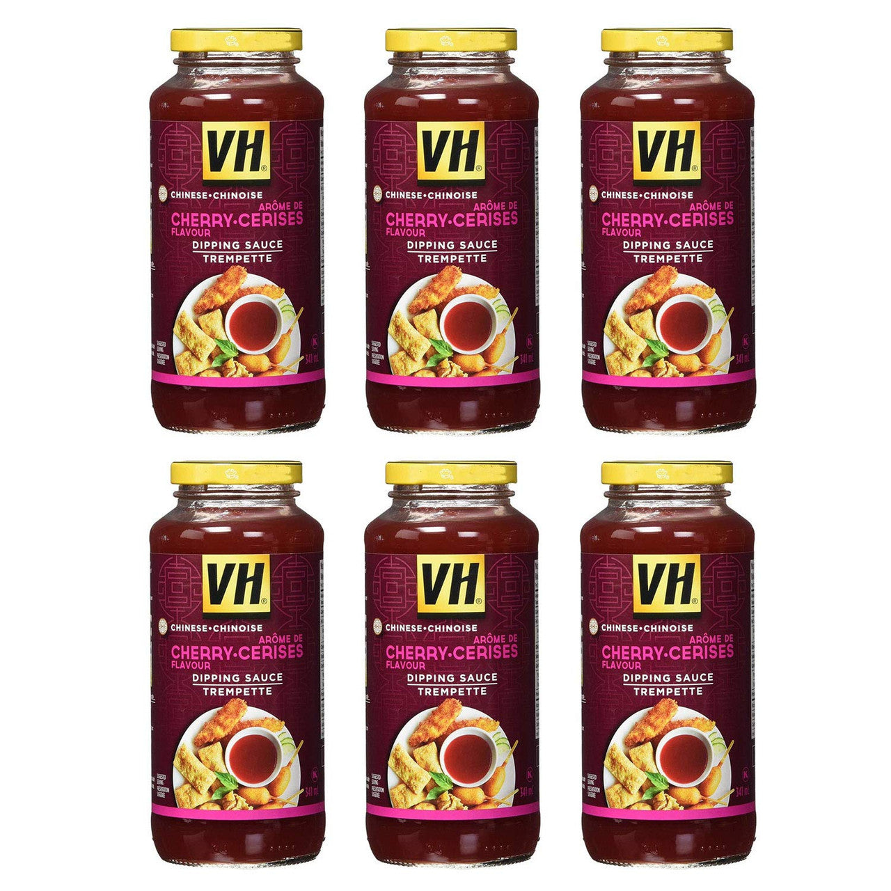 VH Cherry Dipping Sauce, 341ml/11.5oz, 6-Jars {Imported from Canada}