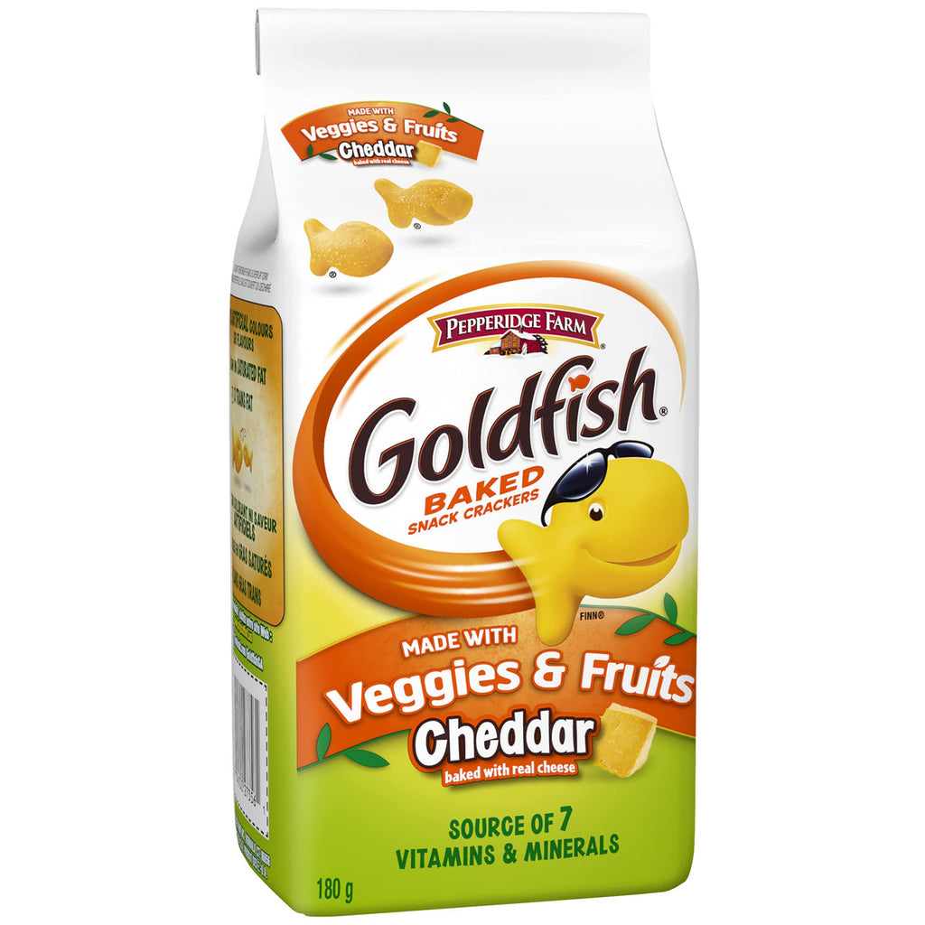 Pepperidge Farm Goldfish, Veggies & Fruits Crackers, 180g/6.1oz., {Imported from Canada}