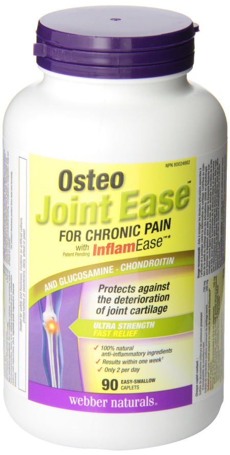 Webber Naturals Osteo Joint Ease with InflamEase and Glucosamine Chondroitin 90ct