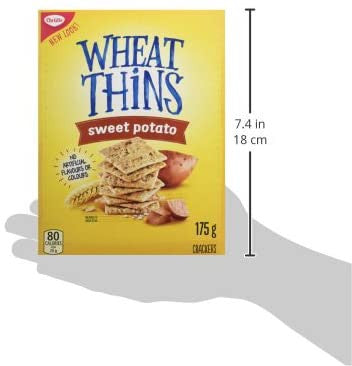 Christie Wheat Thins Sweet Potato Crackers, 175g/6.2 oz., Box, (Imported from Canada}