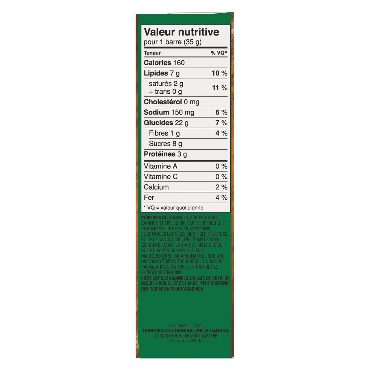 Nature Valley Sweet and Salty Almond, 5ct, 175g/6.17oz{Imported from Canada}