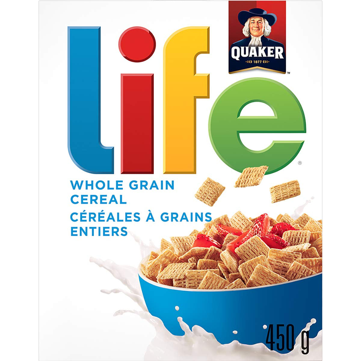 Quaker Life Original Whole Grain Cereal , 450g/15.87oz {Imported from Canada}