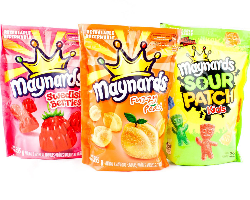 Maynards Bundle of 3 Bags of Candy 355g/12.5oz./bag (Imported from Canada)