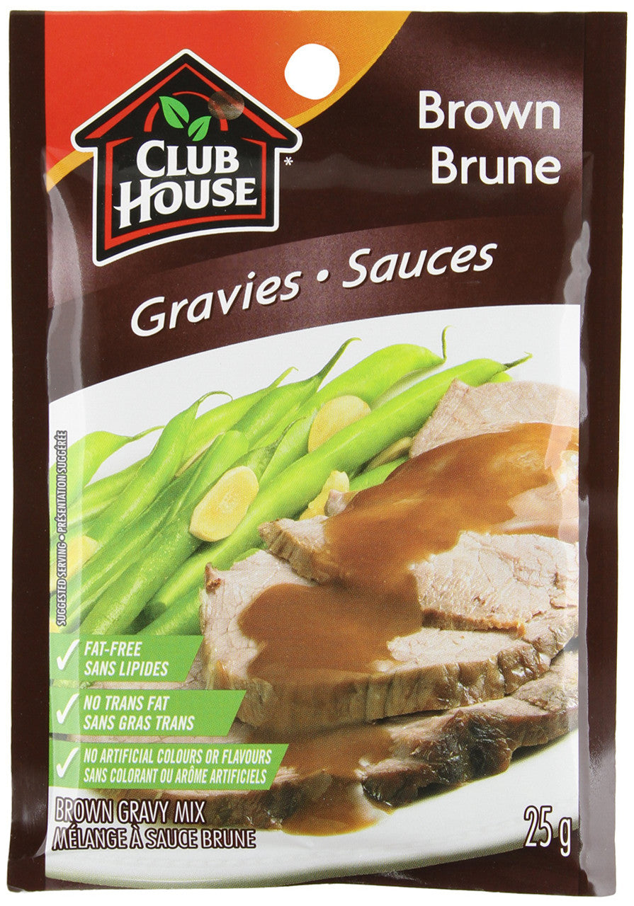 Club House, Brown Gravy Mix, 25g/1oz., {Imported from Canada}