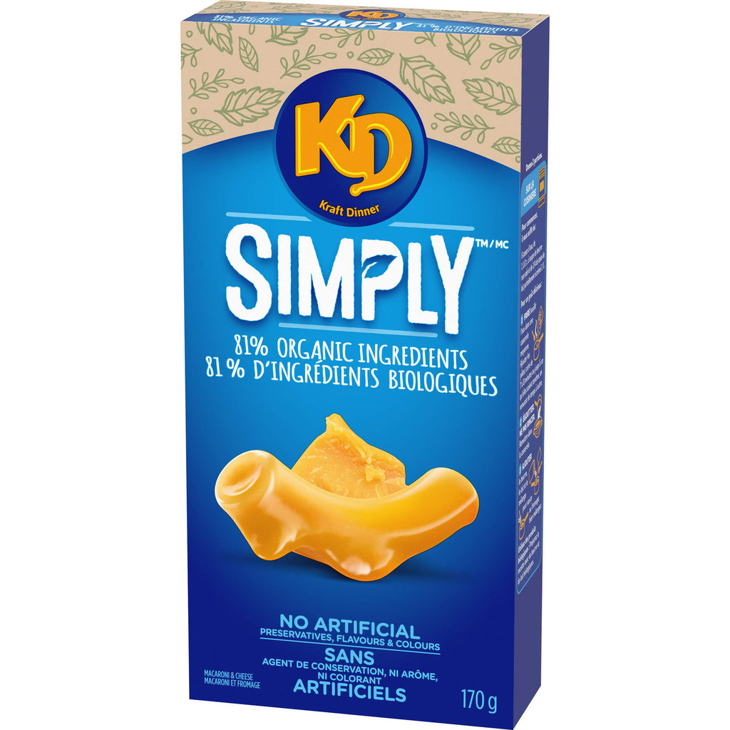 Kraft Dinner Organic Original Macaroni & Cheese, 170g/6oz., {Imported from Canada}