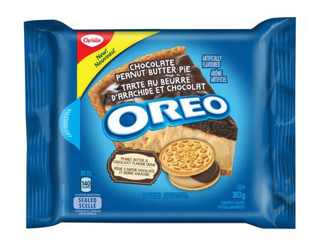 Christie Oreo Cookies Chocolate Peanut Butter Pie, 303g/10.7oz (Imported from Canada)