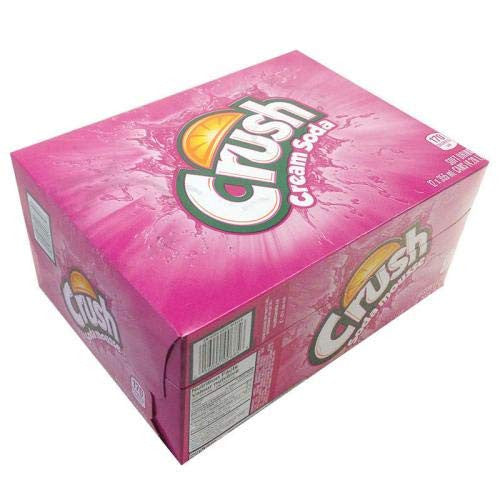 Crush Cream Soda Soft Drink Cans (12pk) 355ml 12 Fl. oz. {Imported from Canada}