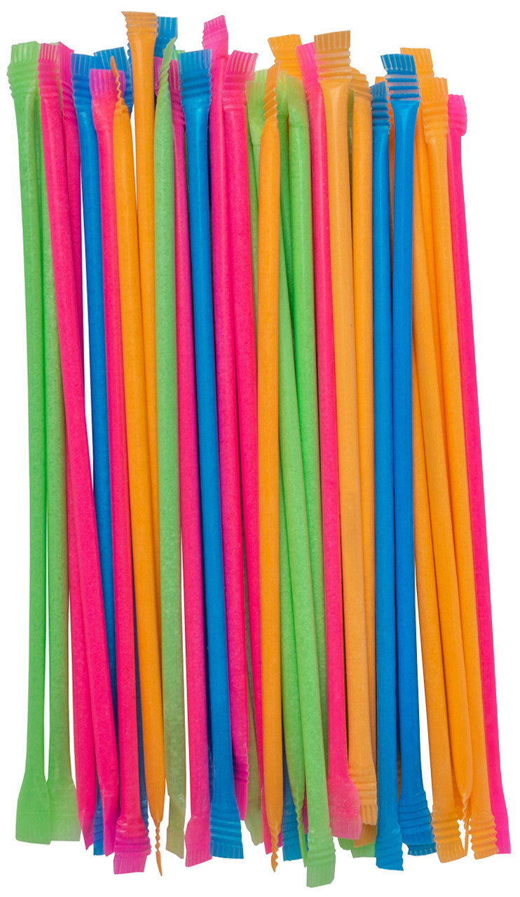 Neon Tropical Candy Powder Filled Straws (120 ct) {Imported from Canada}