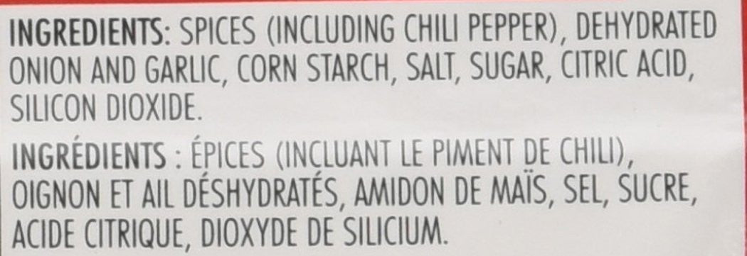 Club House 25% Less Salt, Gluten-Free, Taco Seasoning Mix, 35g/1.2oz., {Imported from Canada}
