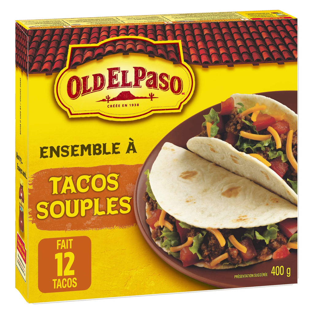 Old El Paso Soft Taco Dinner Kit, 400g/14.1 oz., {Imported from Canada}