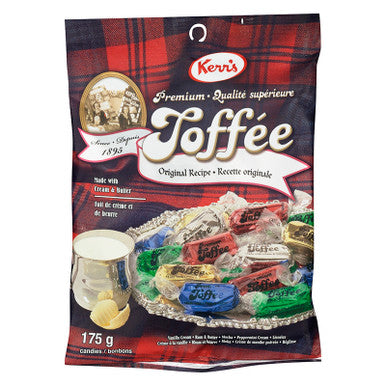 Kerr's Assorted Toffee, (12)pk, 175g/6.2oz., {Imported from Canada}