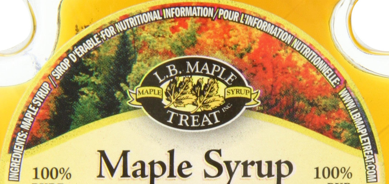 L B Maple Treat Canada Maple Syrup, 100ml/3.38fl oz {Imported from Canada}