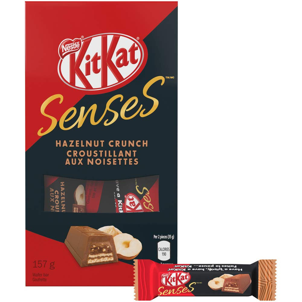 Nestle KitKat Senses Hazelnut Crunch Boutique Bag, 157g/5.5oz., {Imported from Canada}
