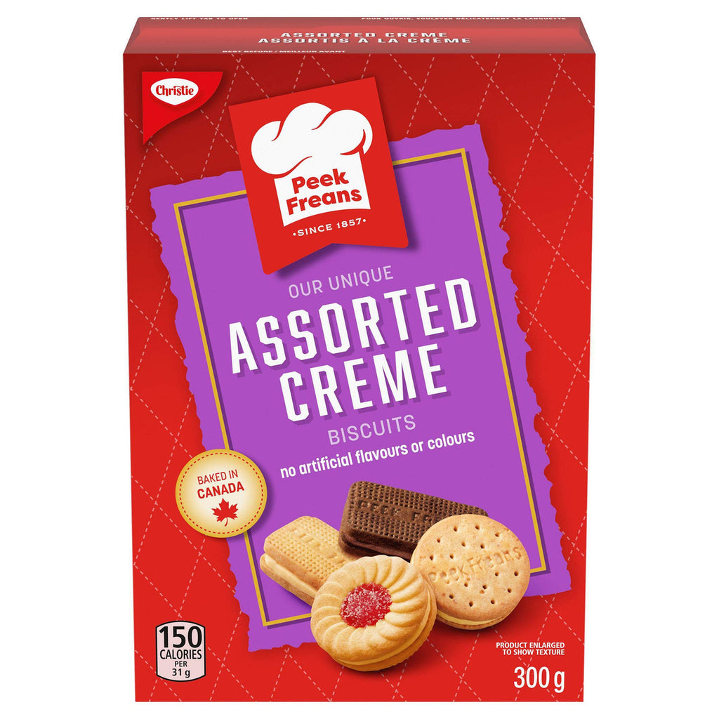 Christie Peek Frean Assorted Creme Cookies, 300g/10.6oz.(Imported from Canada)