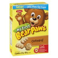 Dare My First Bear Paws - Oatmeal - 150g/5.3 oz., {Imported from Canada}